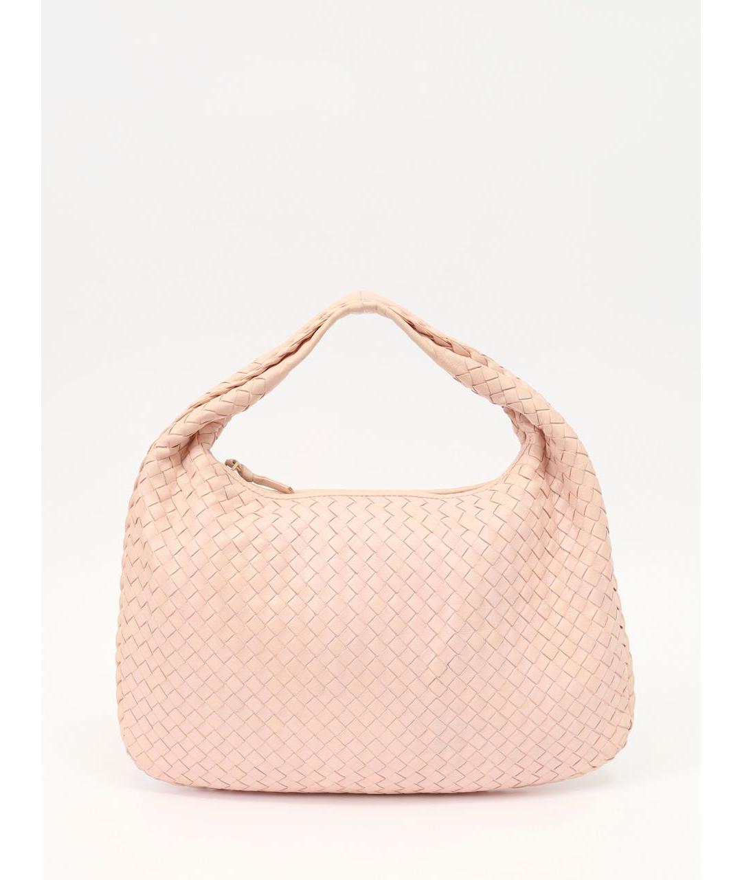 BOTTEGA VENETA Розовая кожаная сумка через плечо, фото 9