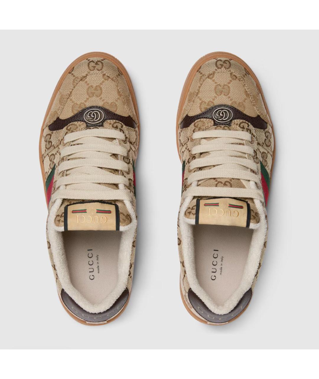 GUCCI Бежевые кеды, фото 2