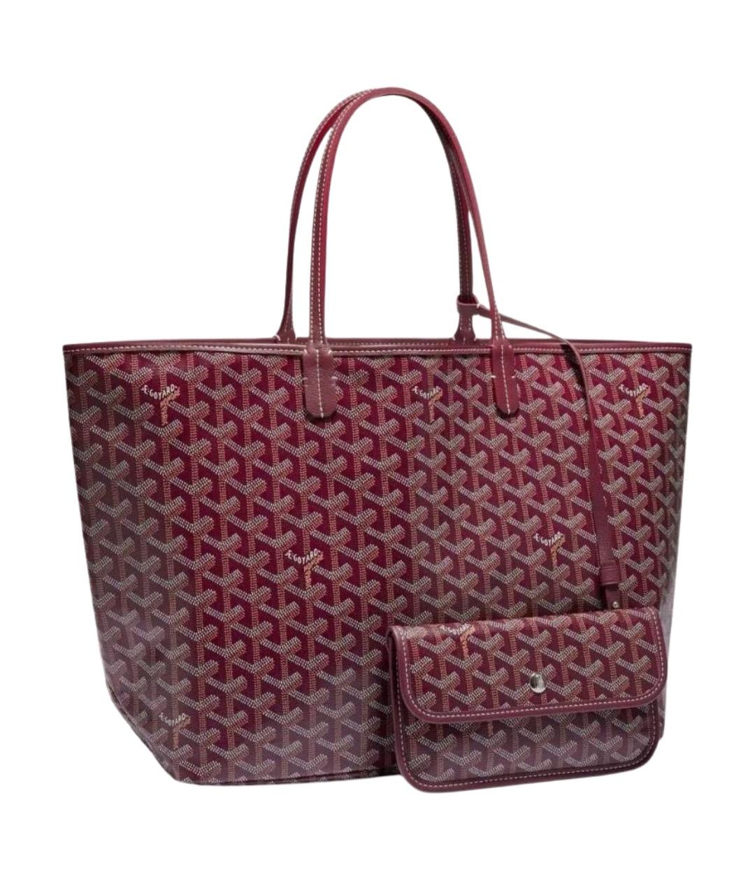 GOYARD Бордовая сумка тоут, фото 1