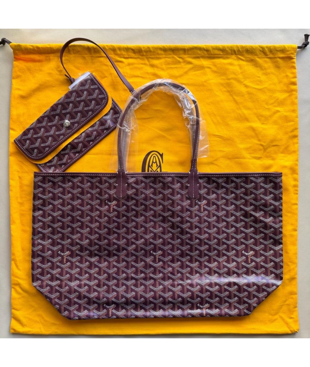 GOYARD Бордовая сумка тоут, фото 5