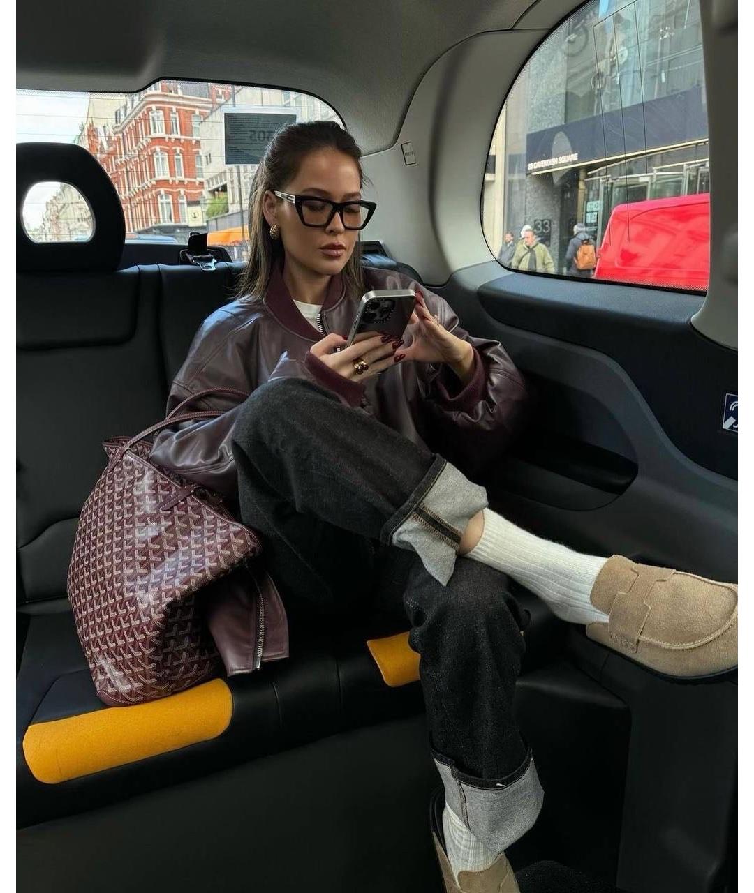 GOYARD Бордовая сумка тоут, фото 8