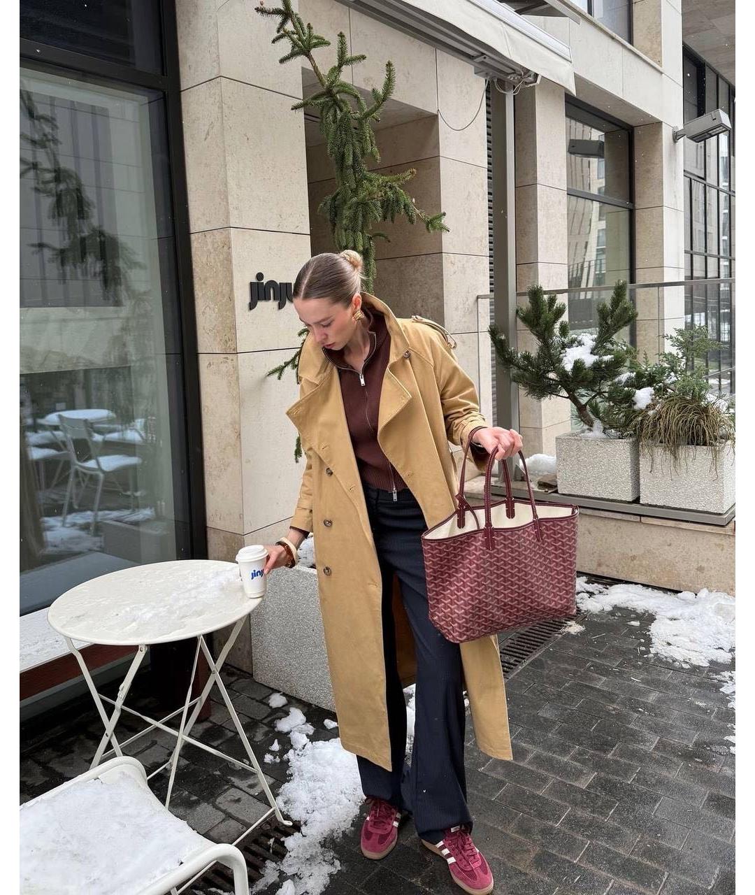 GOYARD Бордовая сумка тоут, фото 7