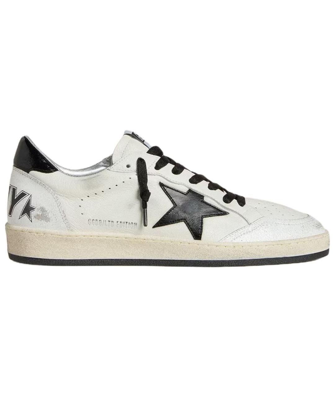 GOLDEN GOOSE DELUXE BRAND Белые кожаные низкие кроссовки / кеды, фото 1