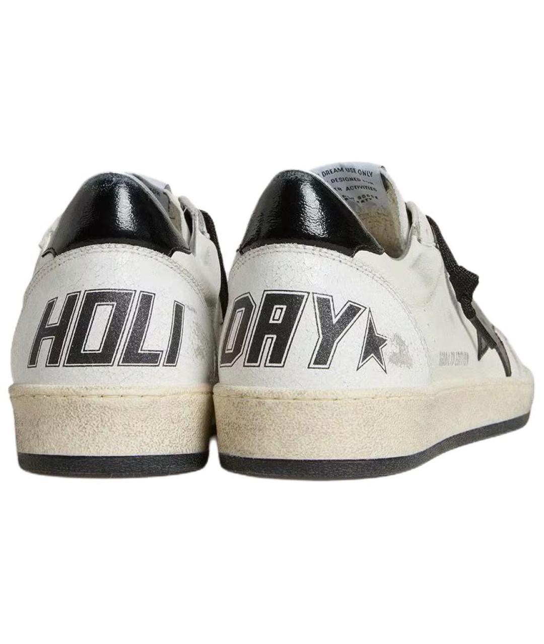 GOLDEN GOOSE DELUXE BRAND Белые кожаные низкие кроссовки / кеды, фото 4