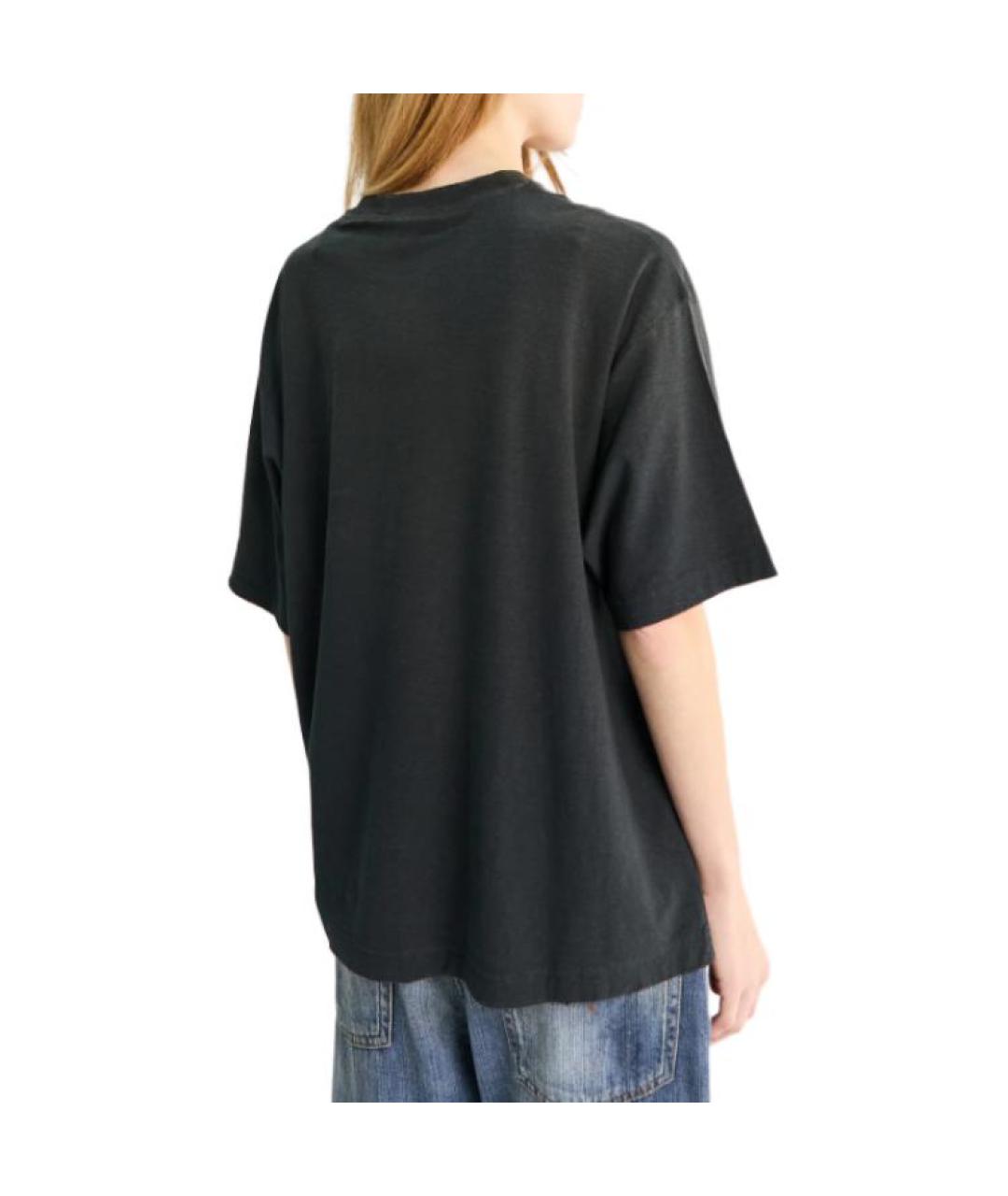 ACNE STUDIOS Черная футболка, фото 4