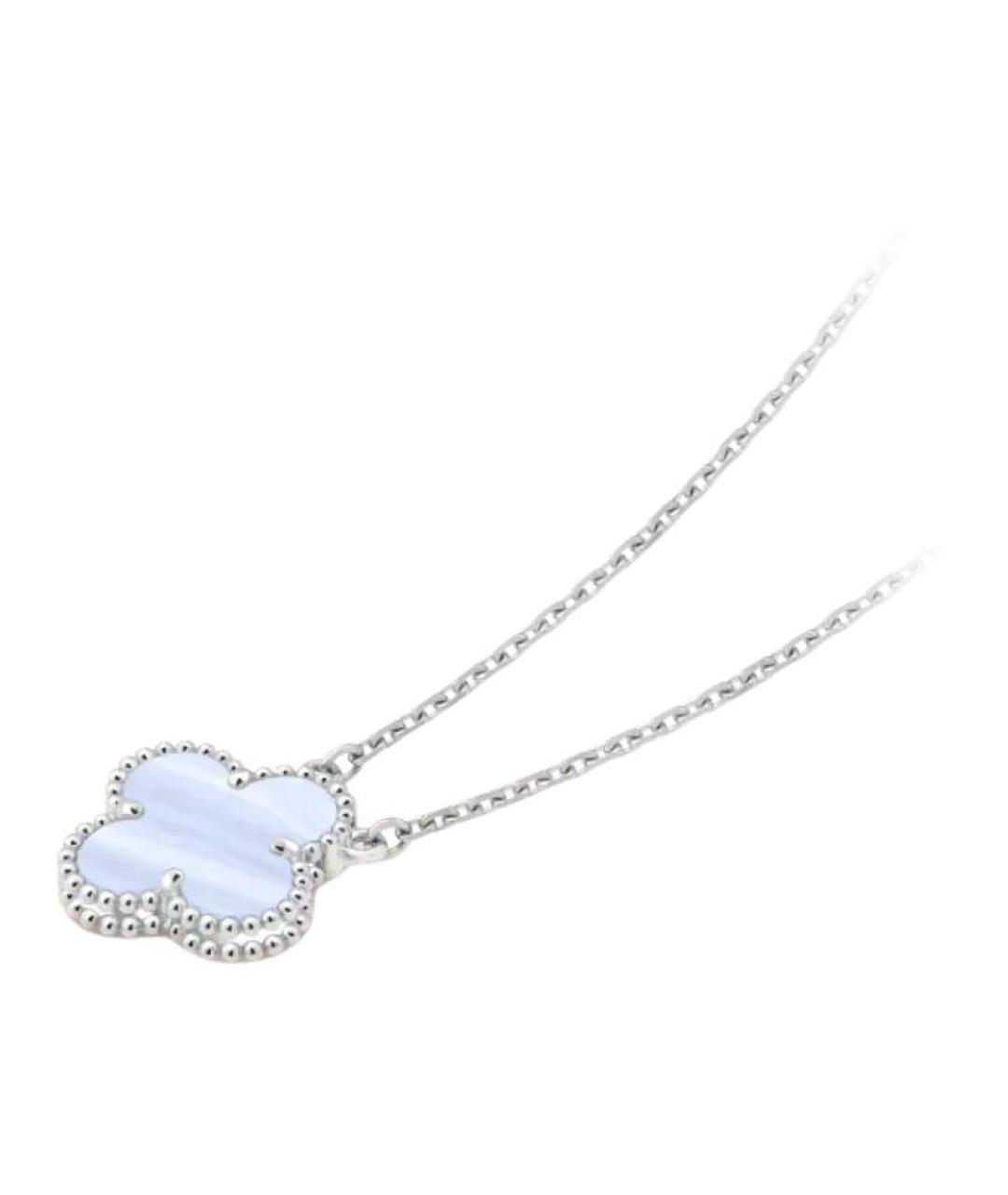 VAN CLEEF & ARPELS Голубая подвеска из белого золота, фото 3