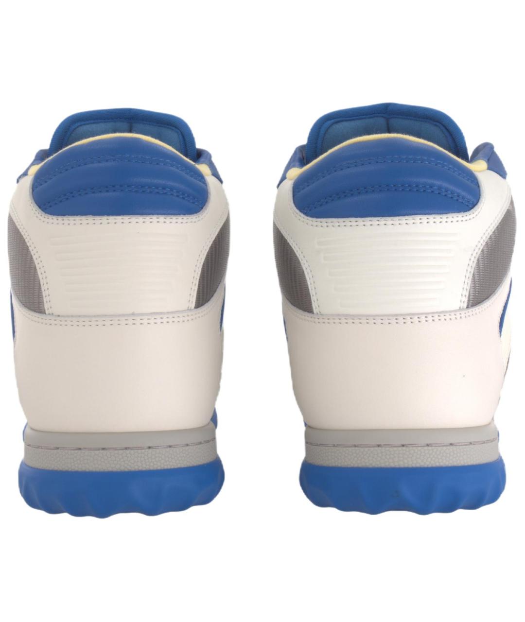 GUCCI Бежевые кожаные высокие кроссовки / кеды, фото 5