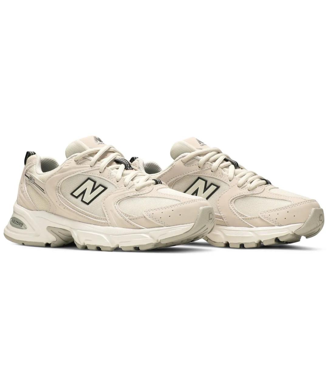 NEW BALANCE Бежевые текстильные кроссовки, фото 3