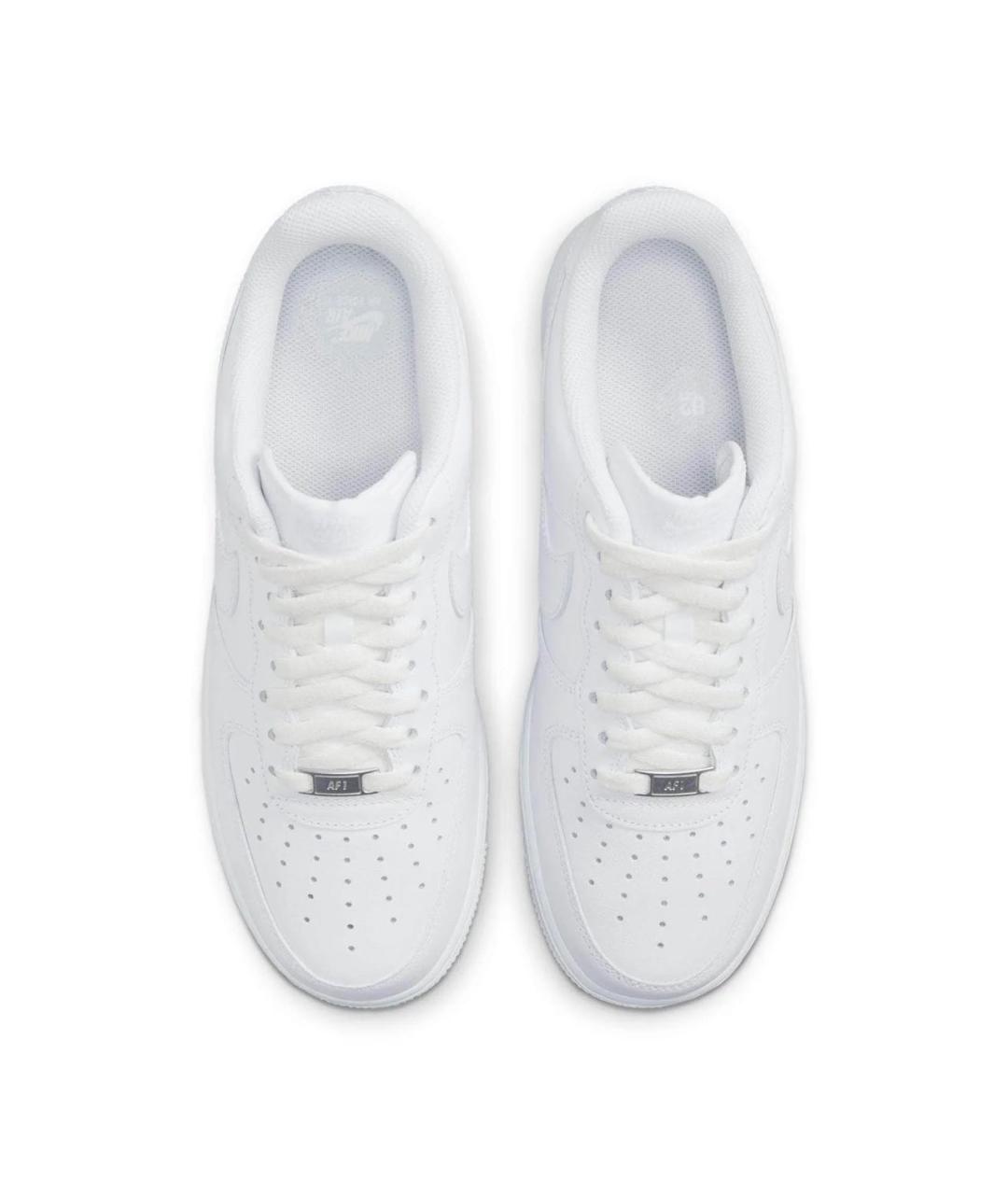 NIKE Белые кожаные низкие кроссовки / кеды, фото 3