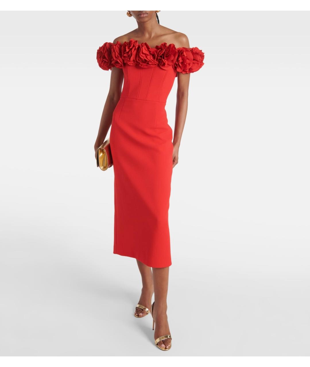 REBECCA VALLANCE Красное полиэстеровое коктейльное платье, фото 2