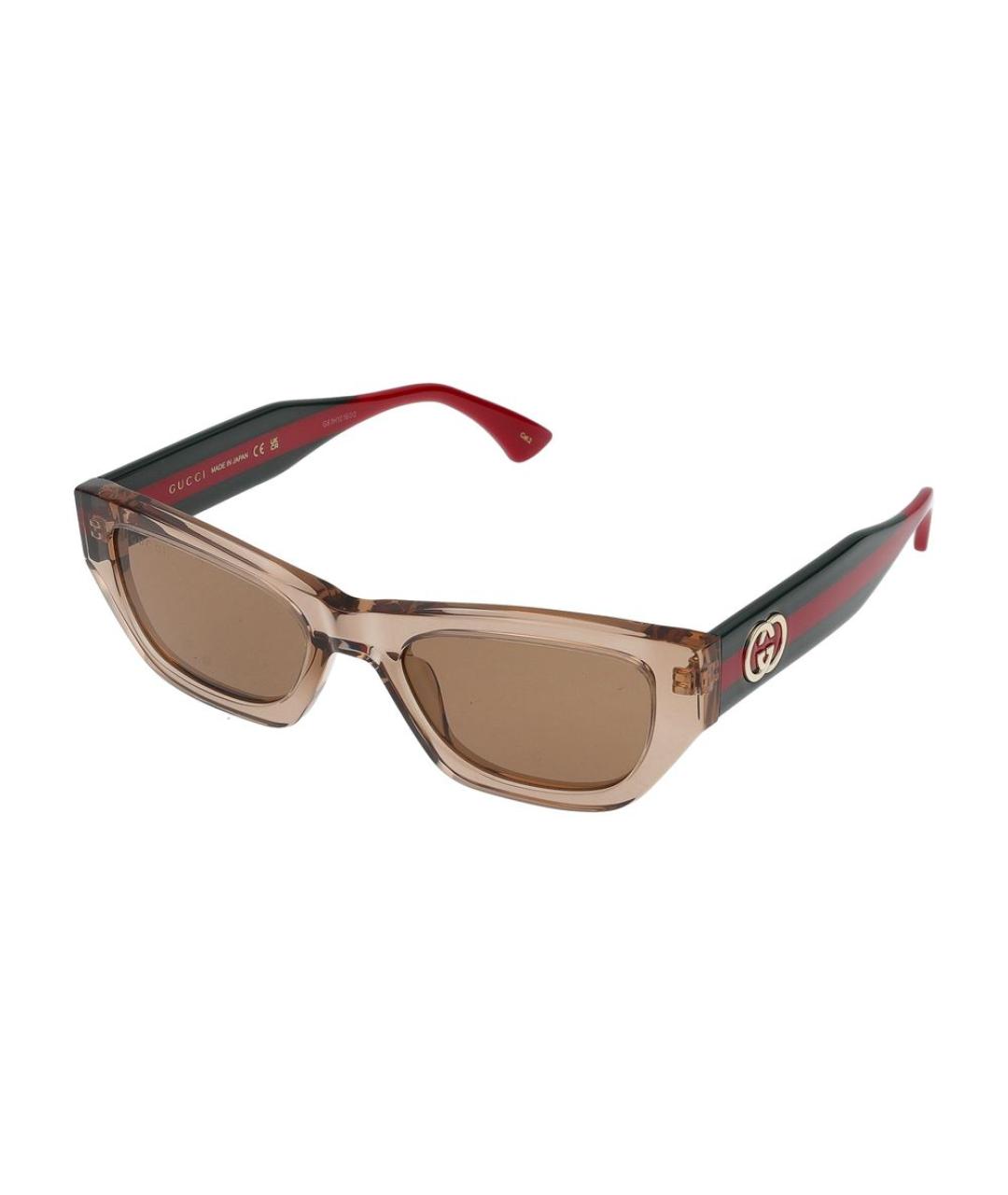 GUCCI Коричневые солнцезащитные очки, фото 2