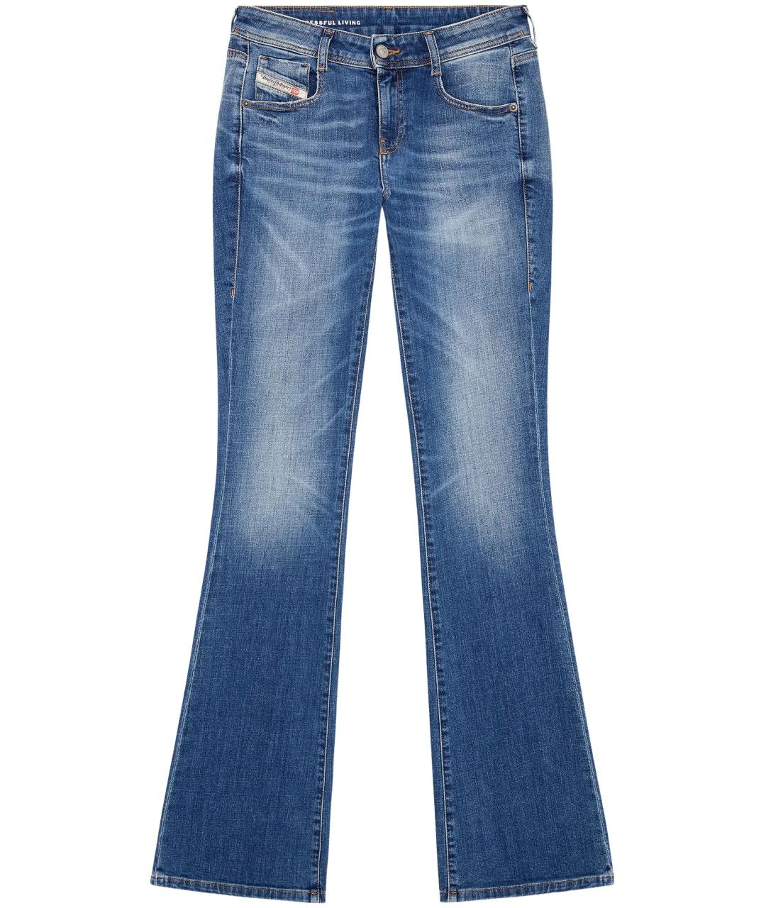 DIESEL Синие хлопковые джинсы клеш, фото 1