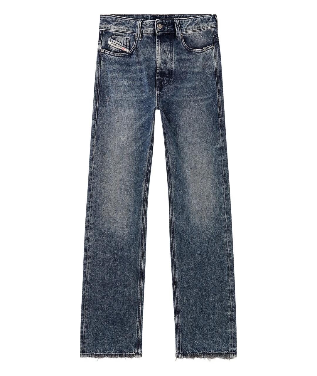 DIESEL Синие хлопковые прямые джинсы, фото 1