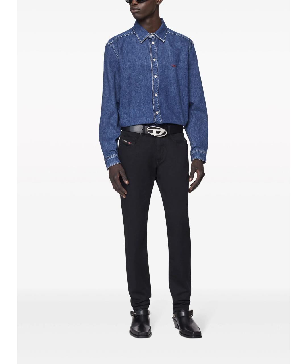 DIESEL Черные хлопковые повседневные брюки, фото 2