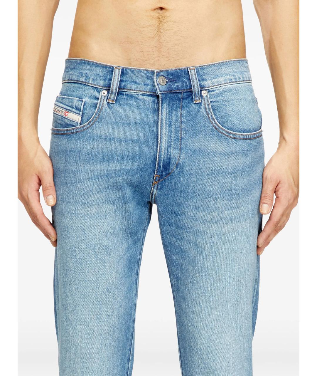 DIESEL Голубые хлопковые джинсы скинни, фото 5