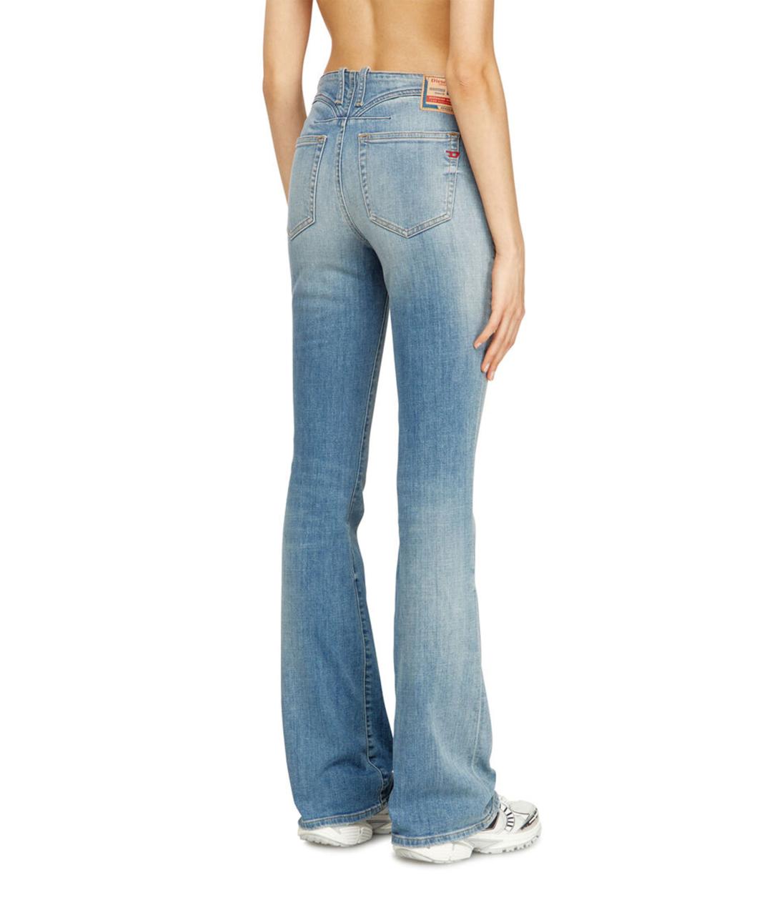 DIESEL Синие хлопковые прямые джинсы, фото 3