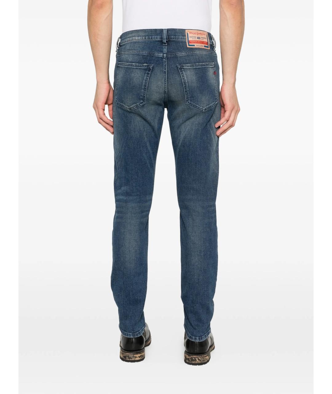 DIESEL Синие хлопковые джинсы скинни, фото 4