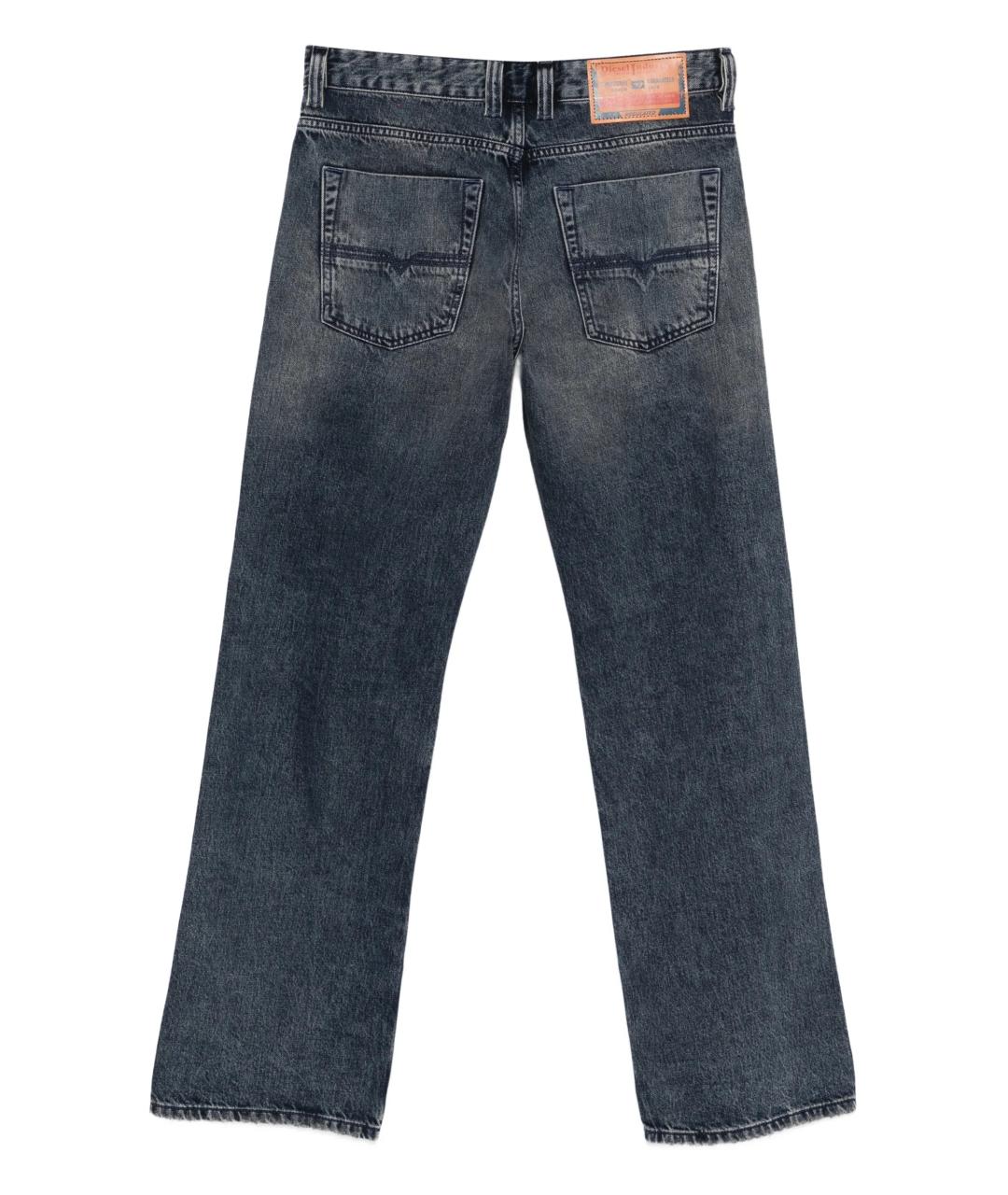 DIESEL Синие хлопковые прямые джинсы, фото 2