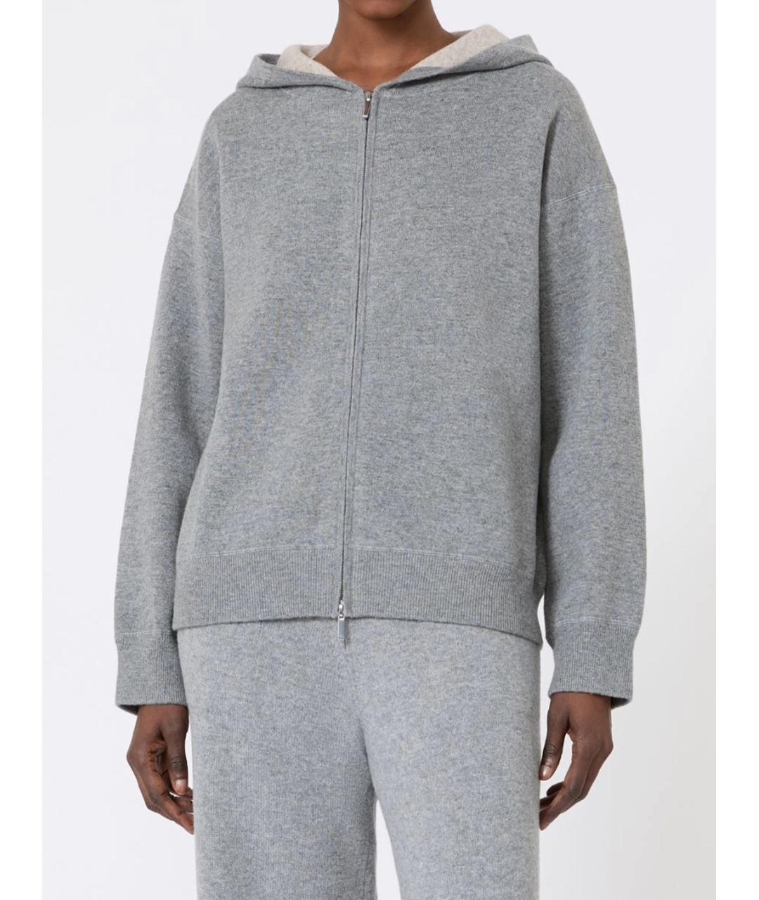 MAX MARA Серый хлопковый джемпер / свитер, фото 2