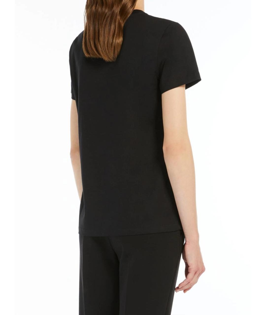 MAX MARA Серая хлопковая футболка, фото 3