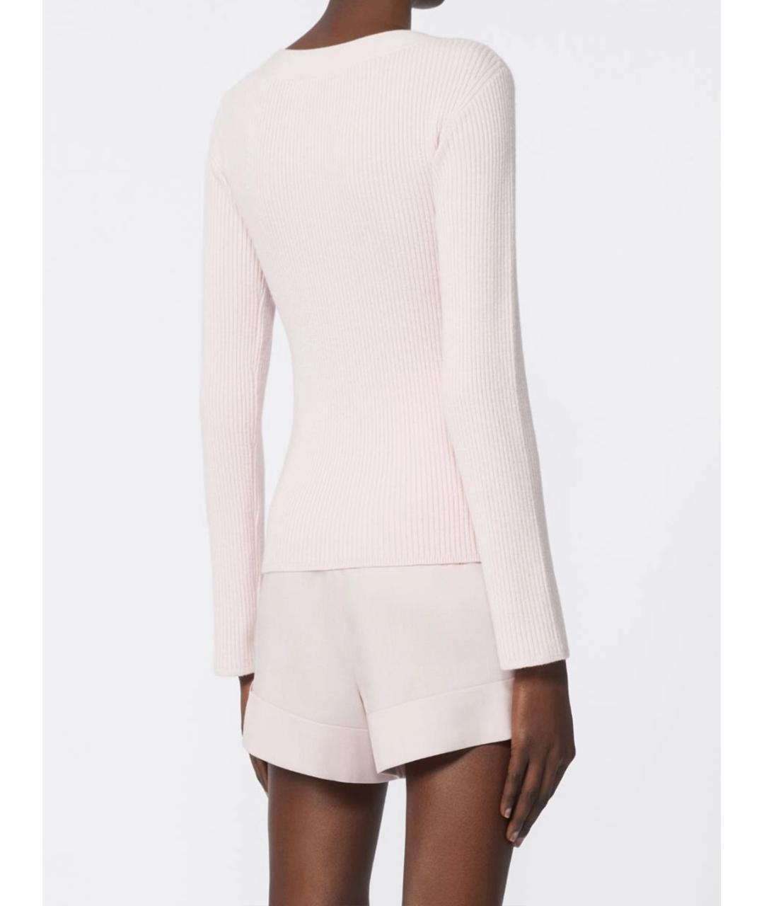 MAX MARA Розовый шерстяной кардиган, фото 3