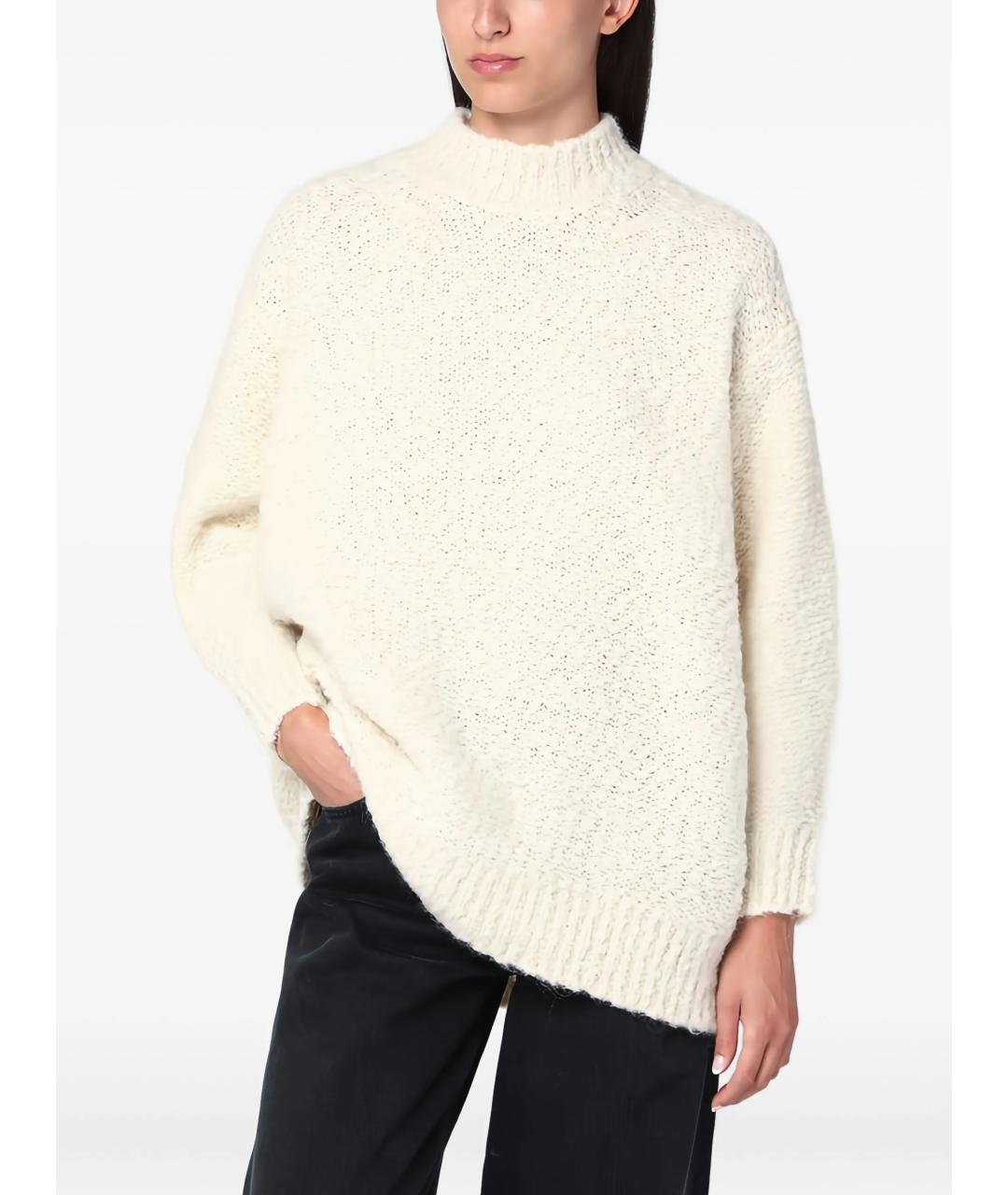 ISABEL MARANT Белый шерстяной джемпер / свитер, фото 5
