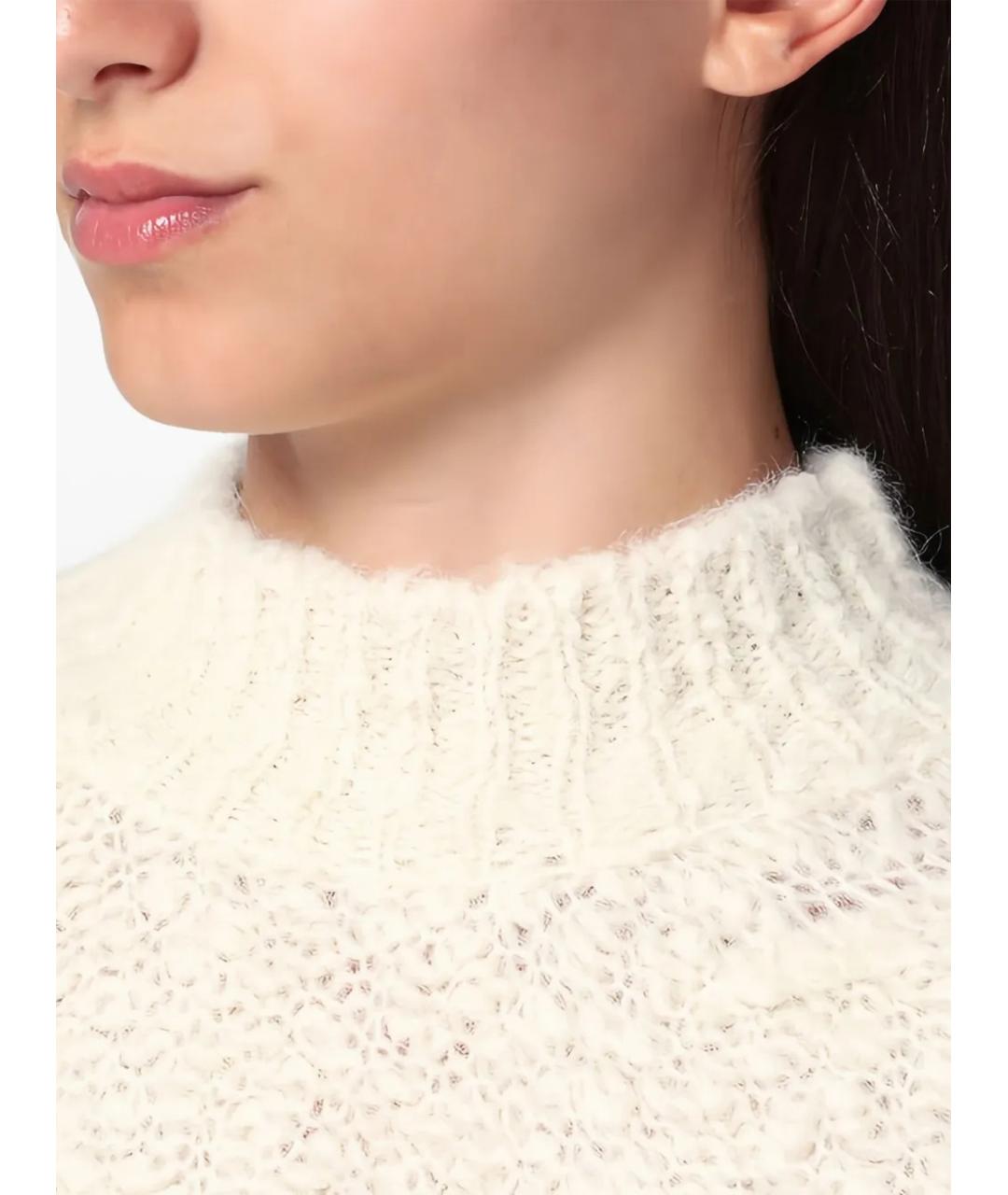 ISABEL MARANT Белый шерстяной джемпер / свитер, фото 4