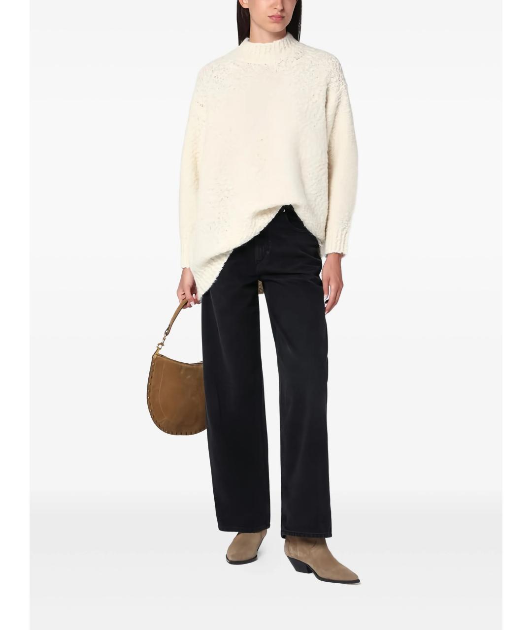 ISABEL MARANT Белый шерстяной джемпер / свитер, фото 2