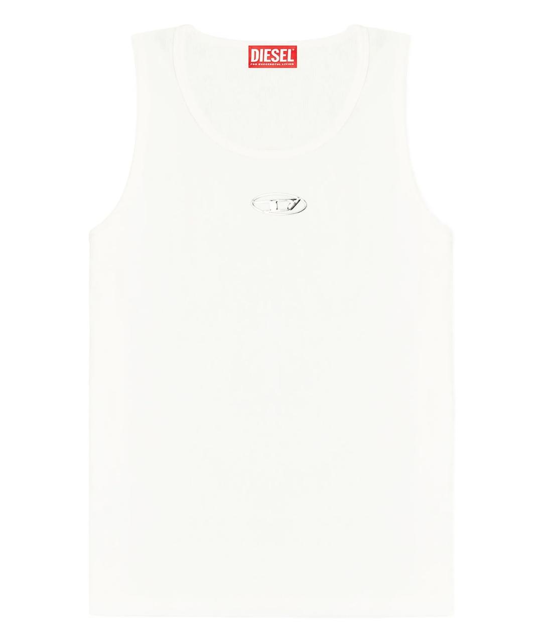 DIESEL Белая хлопковая майка, фото 1