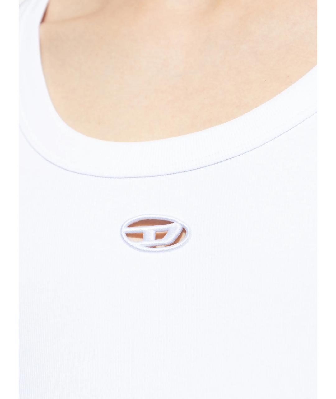 DIESEL Белая хлопковая майка, фото 5