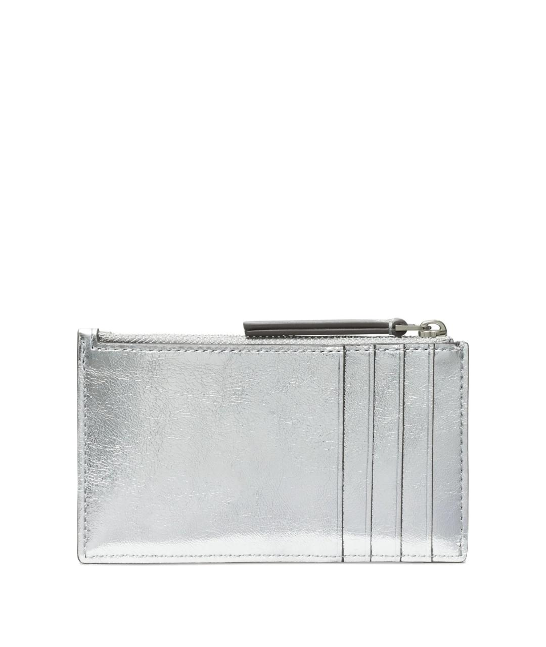 TORY BURCH Серебрянный кожаный кошелек, фото 2