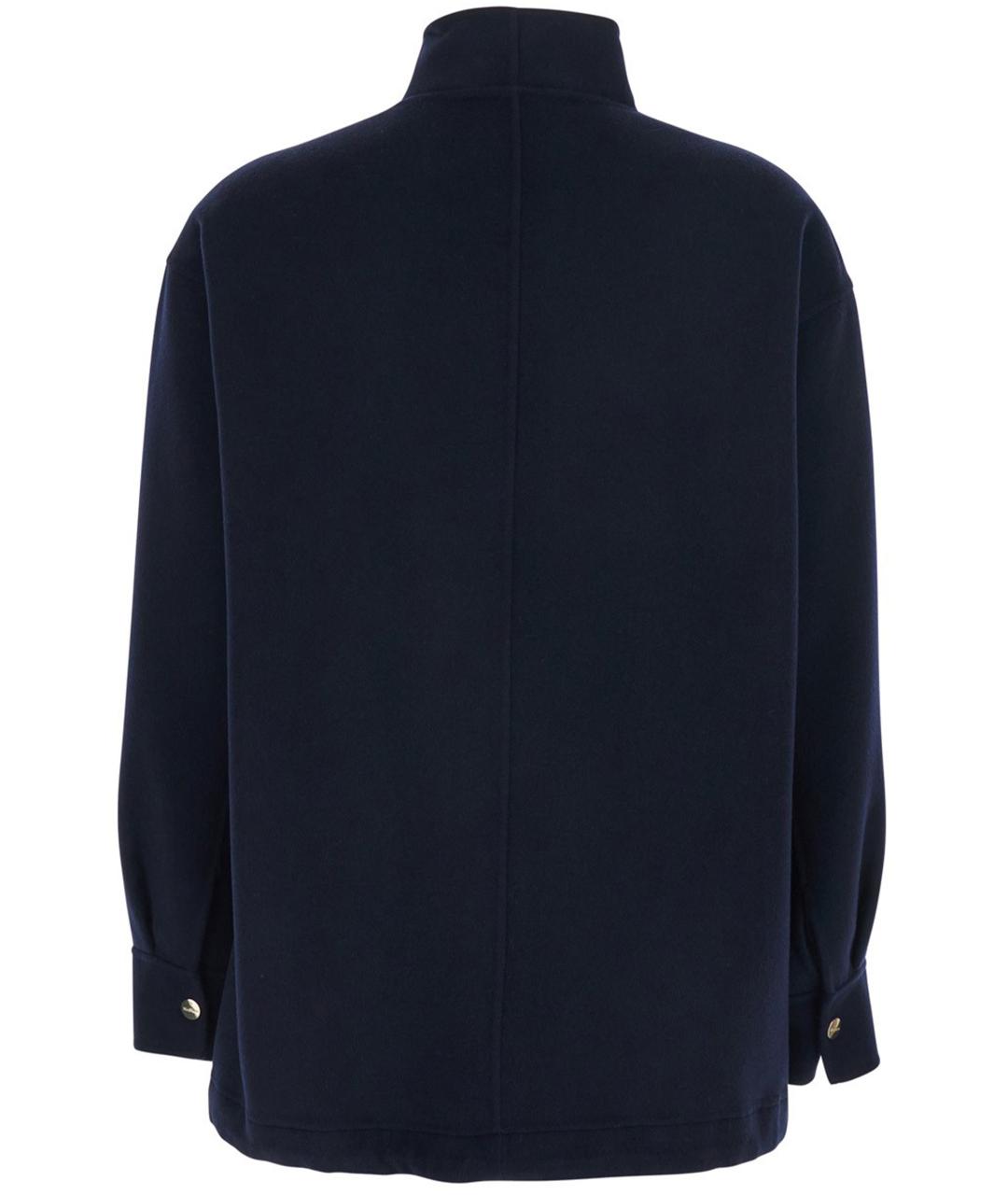 MAX MARA STUDIO Синяя шерстяная куртка, фото 2