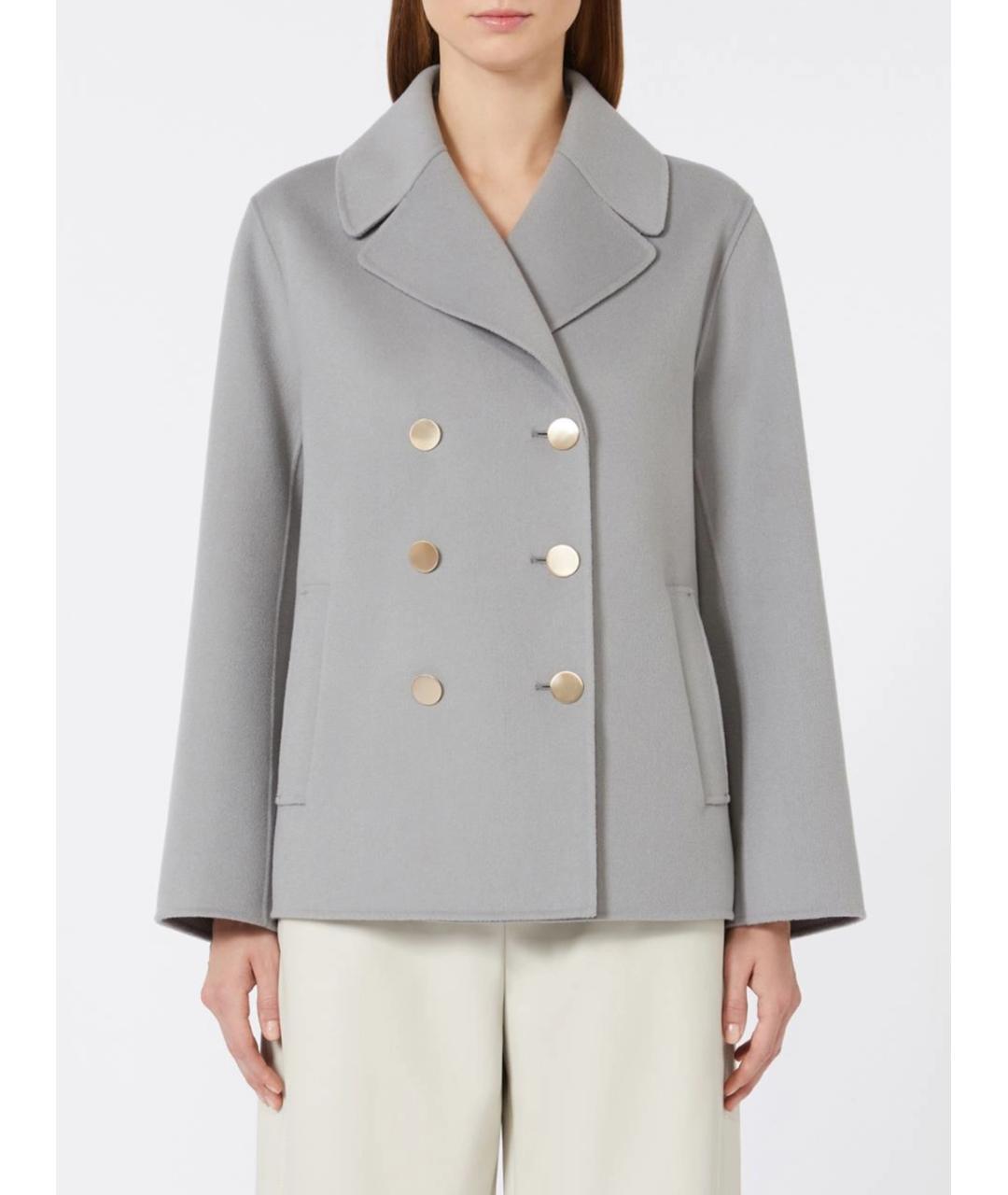 MAX MARA Синий хлопковый жакет/пиджак, фото 2