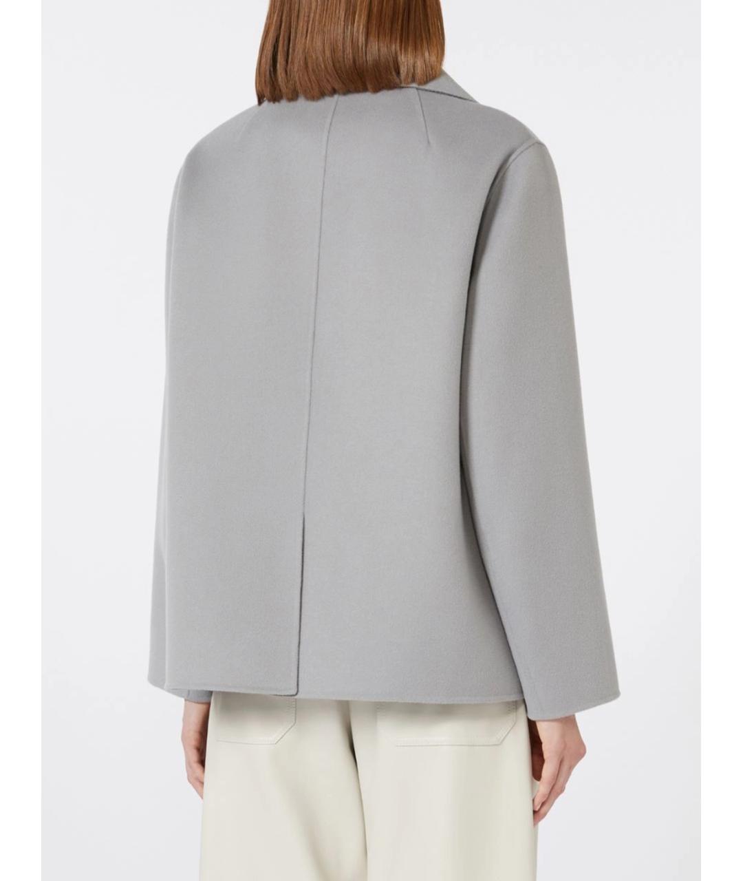 MAX MARA Синий хлопковый жакет/пиджак, фото 3