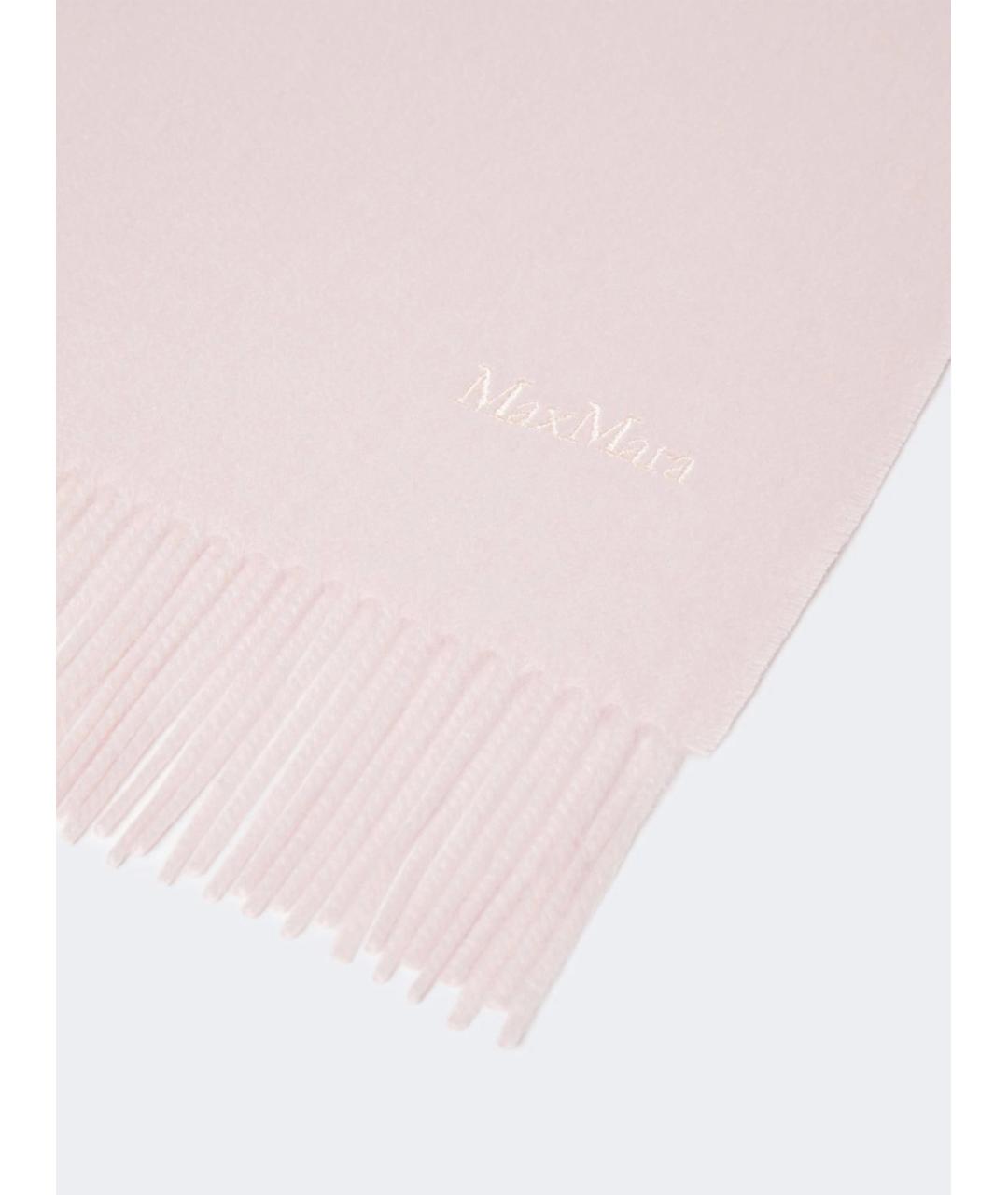 MAX MARA Розовый кашемировый шарф, фото 2