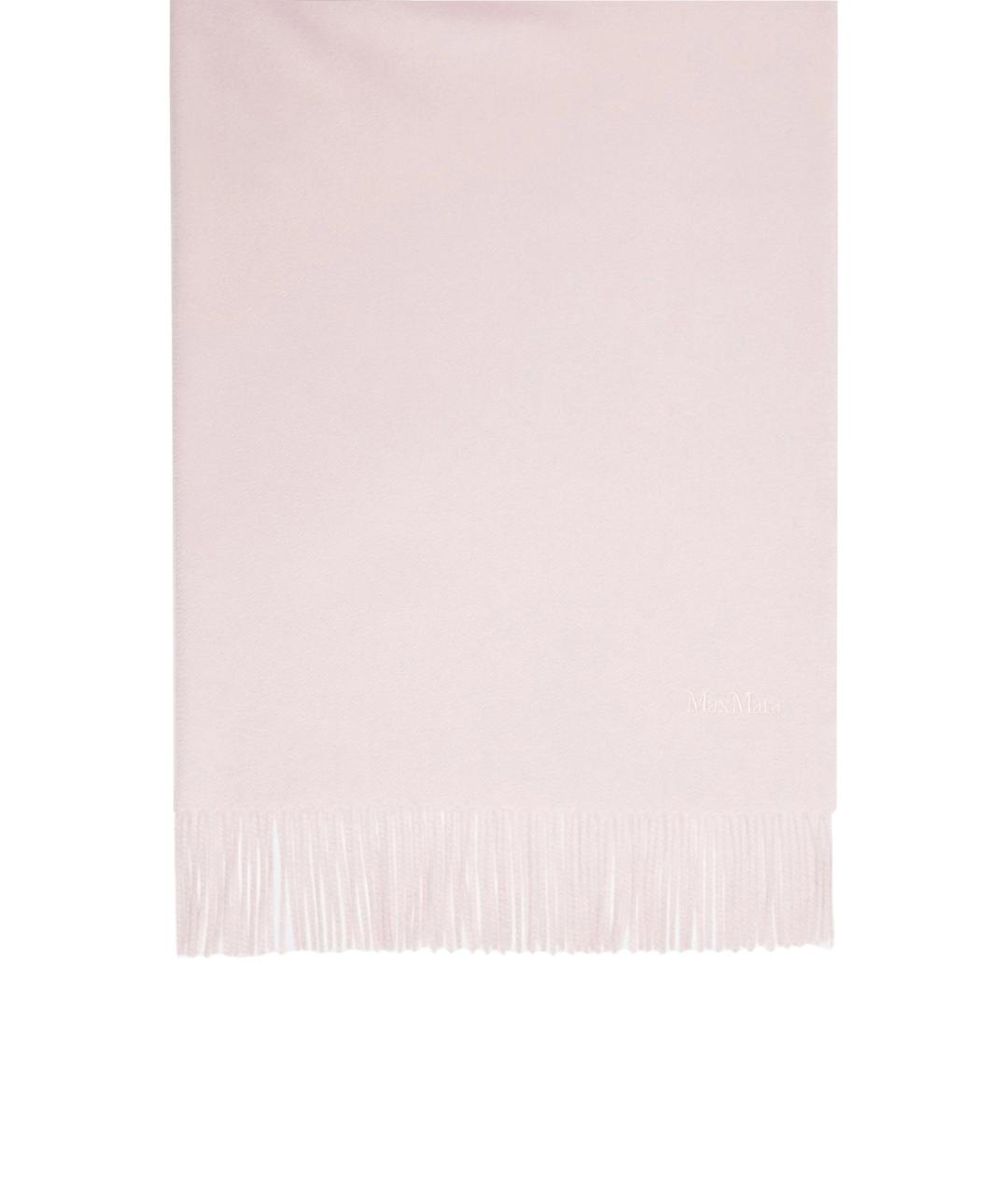 MAX MARA Розовый кашемировый шарф, фото 1