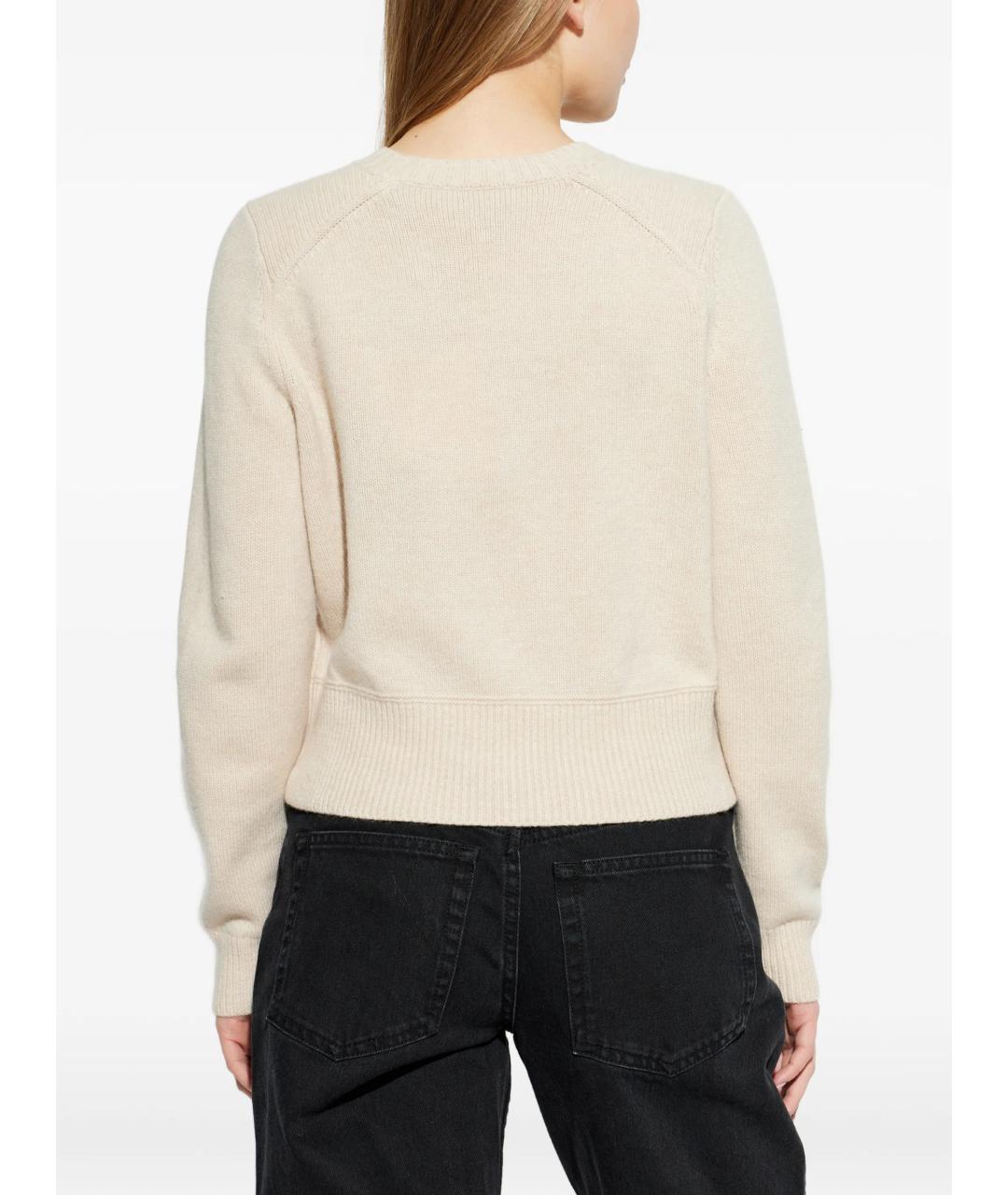 ISABEL MARANT Белый шерстяной джемпер / свитер, фото 4