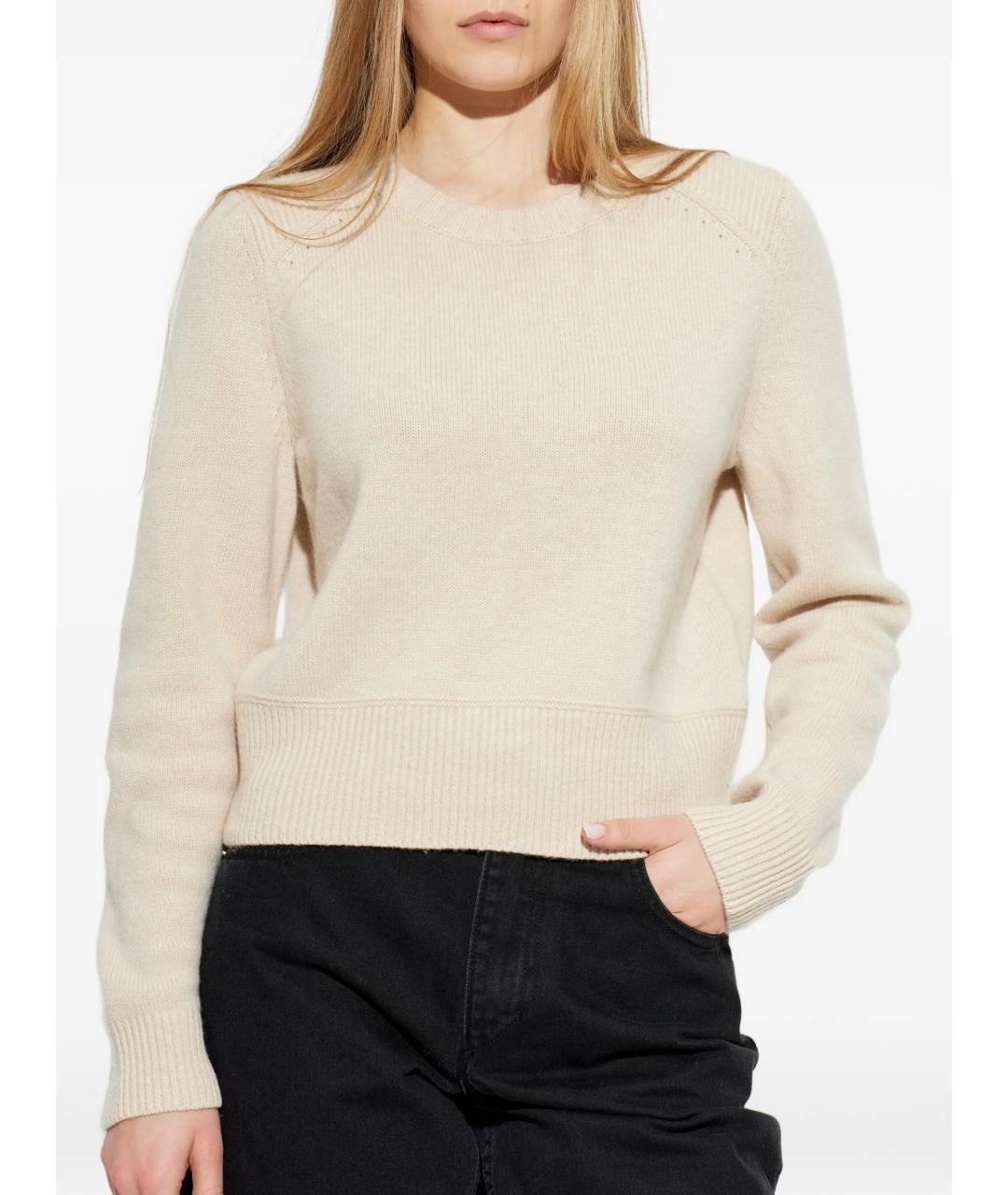 ISABEL MARANT Белый шерстяной джемпер / свитер, фото 3