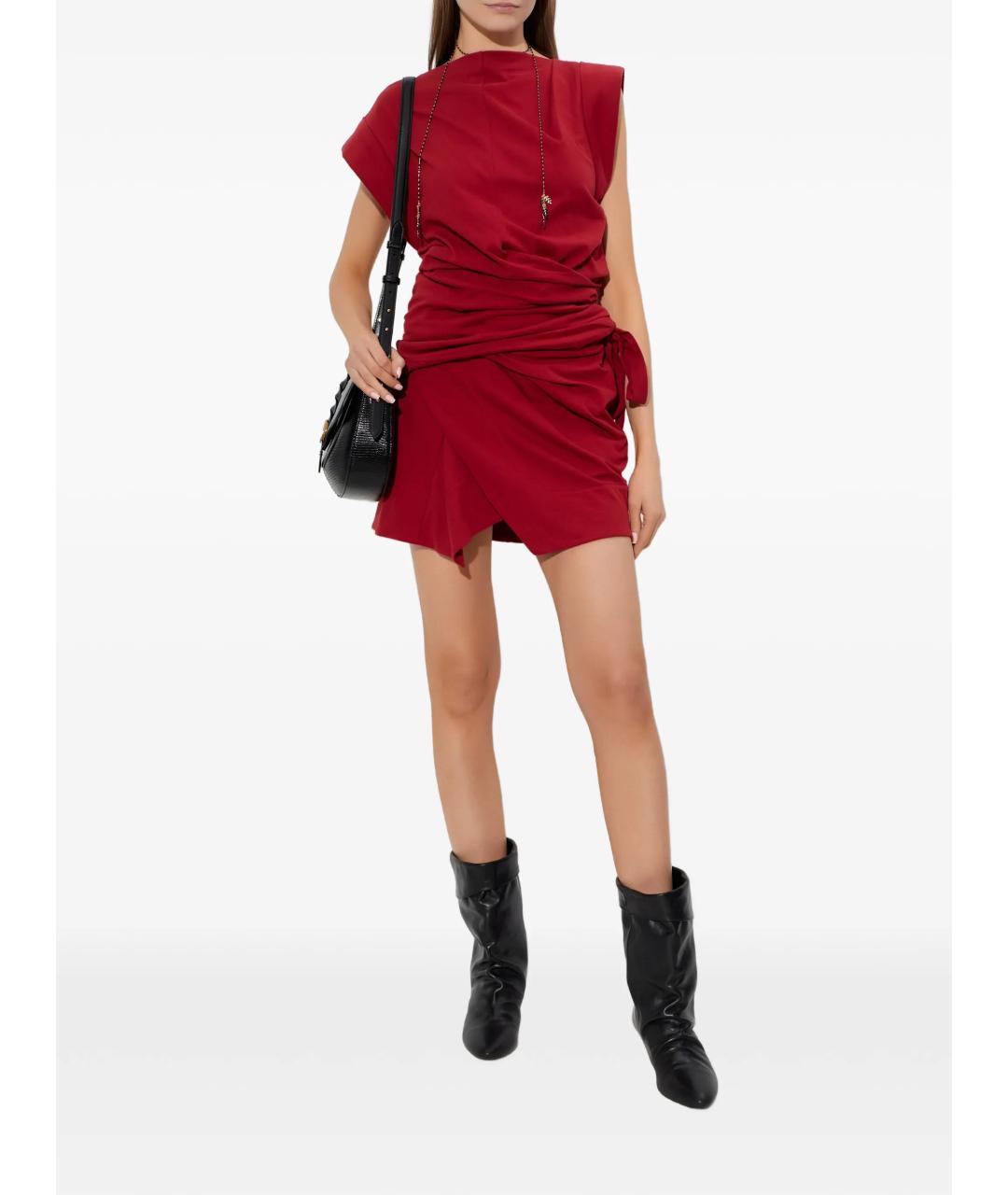 ISABEL MARANT Красная хлопковая футболка, фото 2