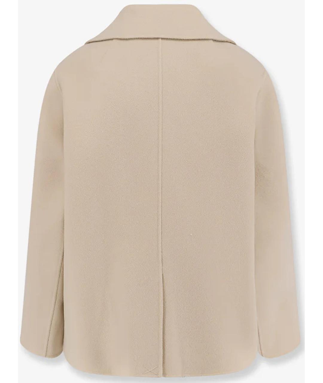 MAX MARA Бежевое шерстяное пальто, фото 2