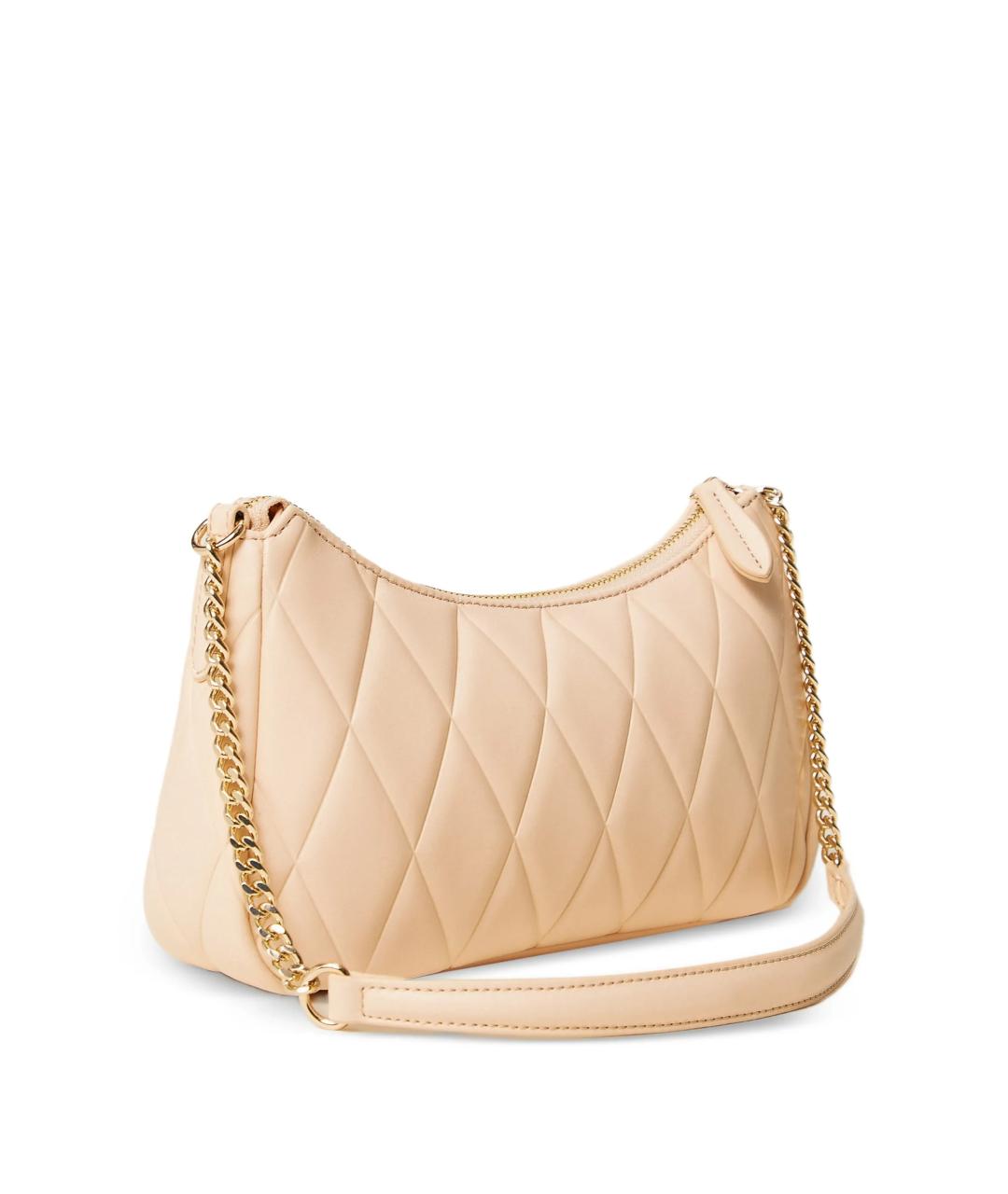 TWIN-SET Розовая кожаная сумка через плечо, фото 2