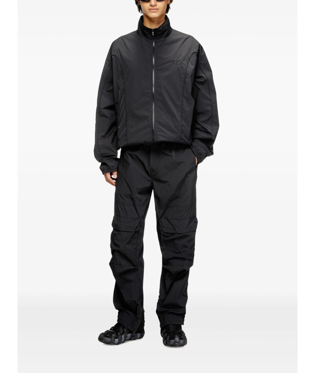 DIESEL Черная полиамидовая куртка, фото 2