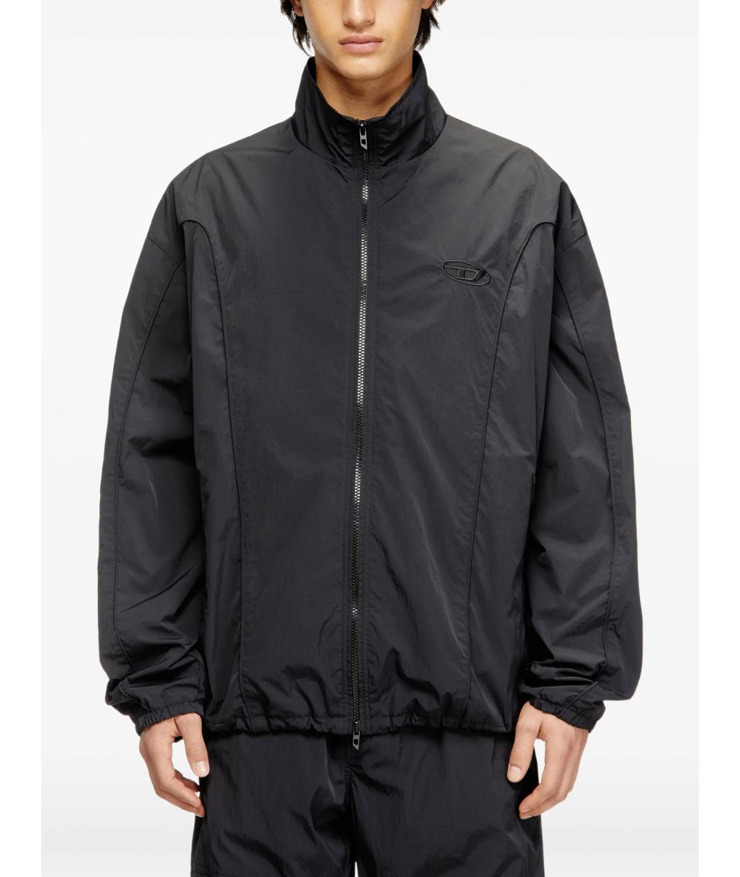 DIESEL Черная полиамидовая куртка, фото 3