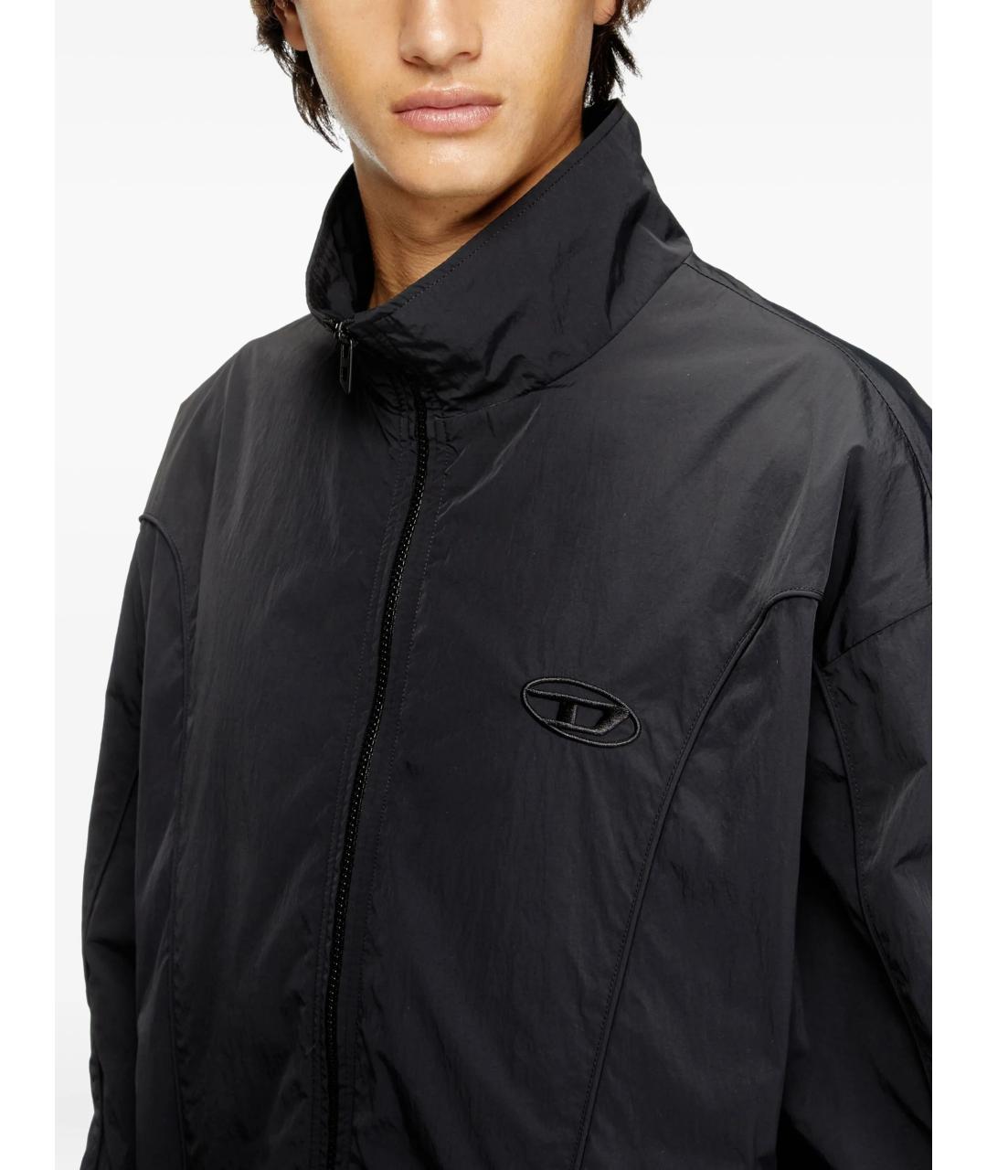 DIESEL Черная полиамидовая куртка, фото 5