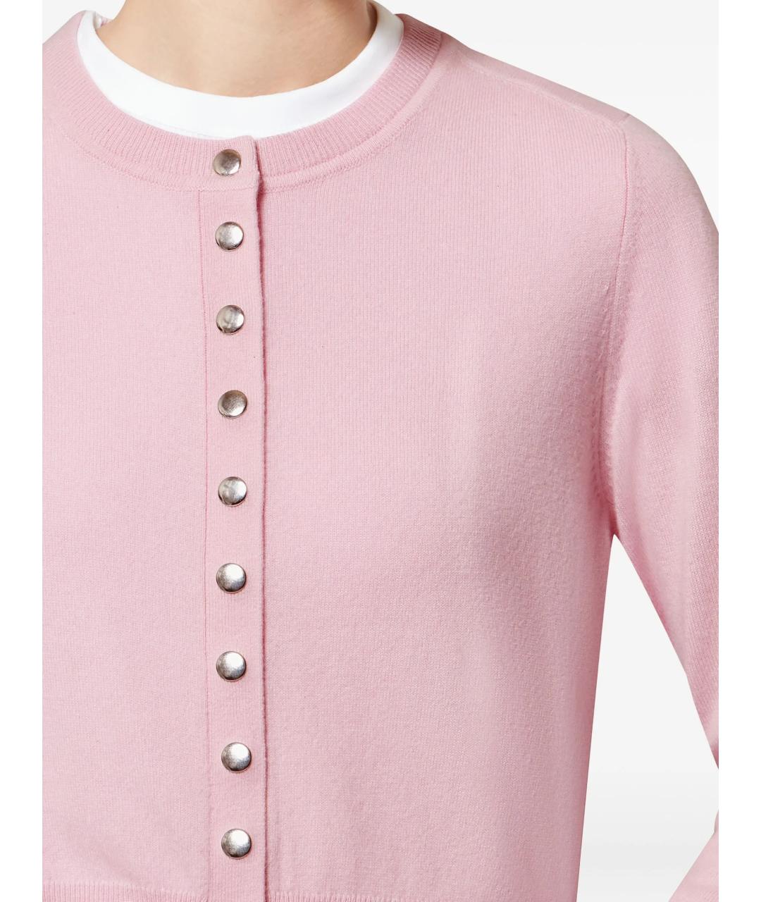 ISABEL MARANT Розовый шерстяной кардиган, фото 5