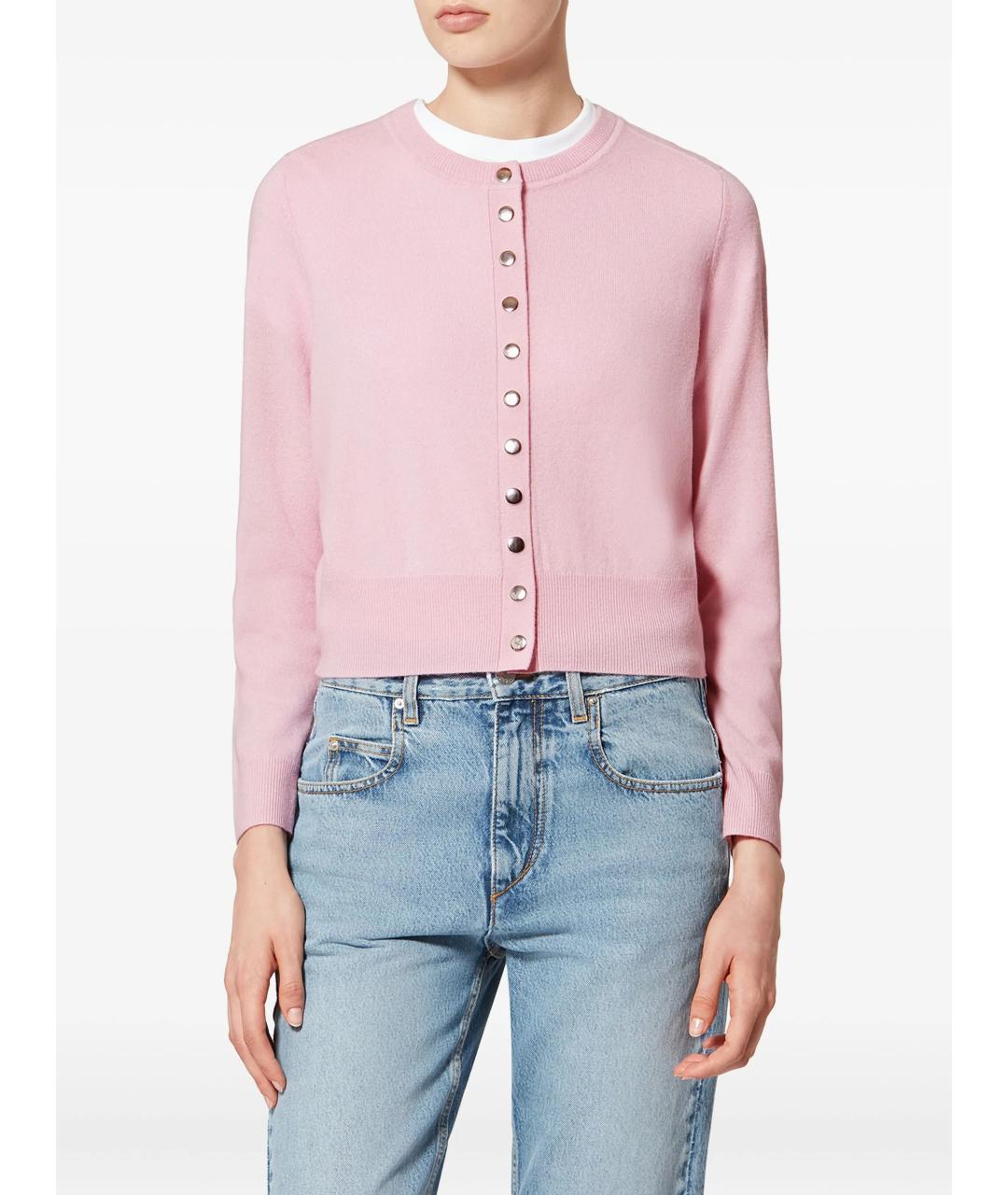 ISABEL MARANT Розовый шерстяной кардиган, фото 2