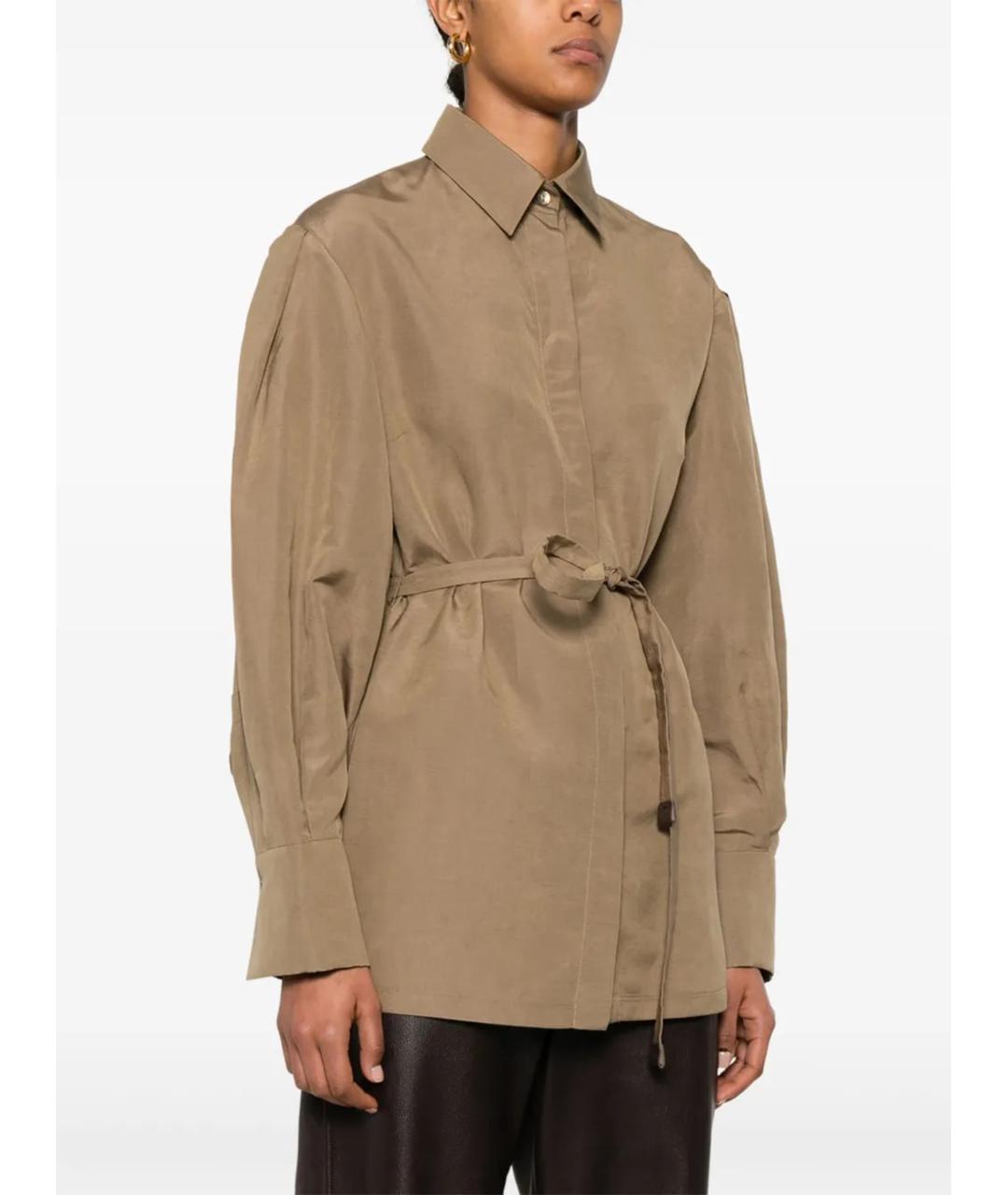 MAX MARA Коричневая рубашка, фото 3