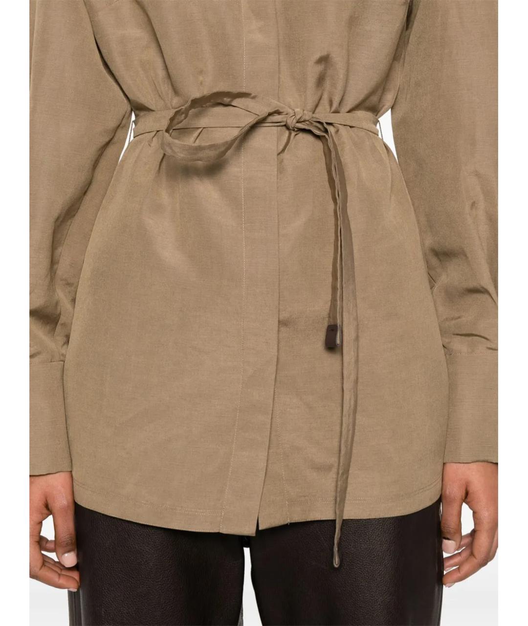 MAX MARA Коричневая рубашка, фото 5