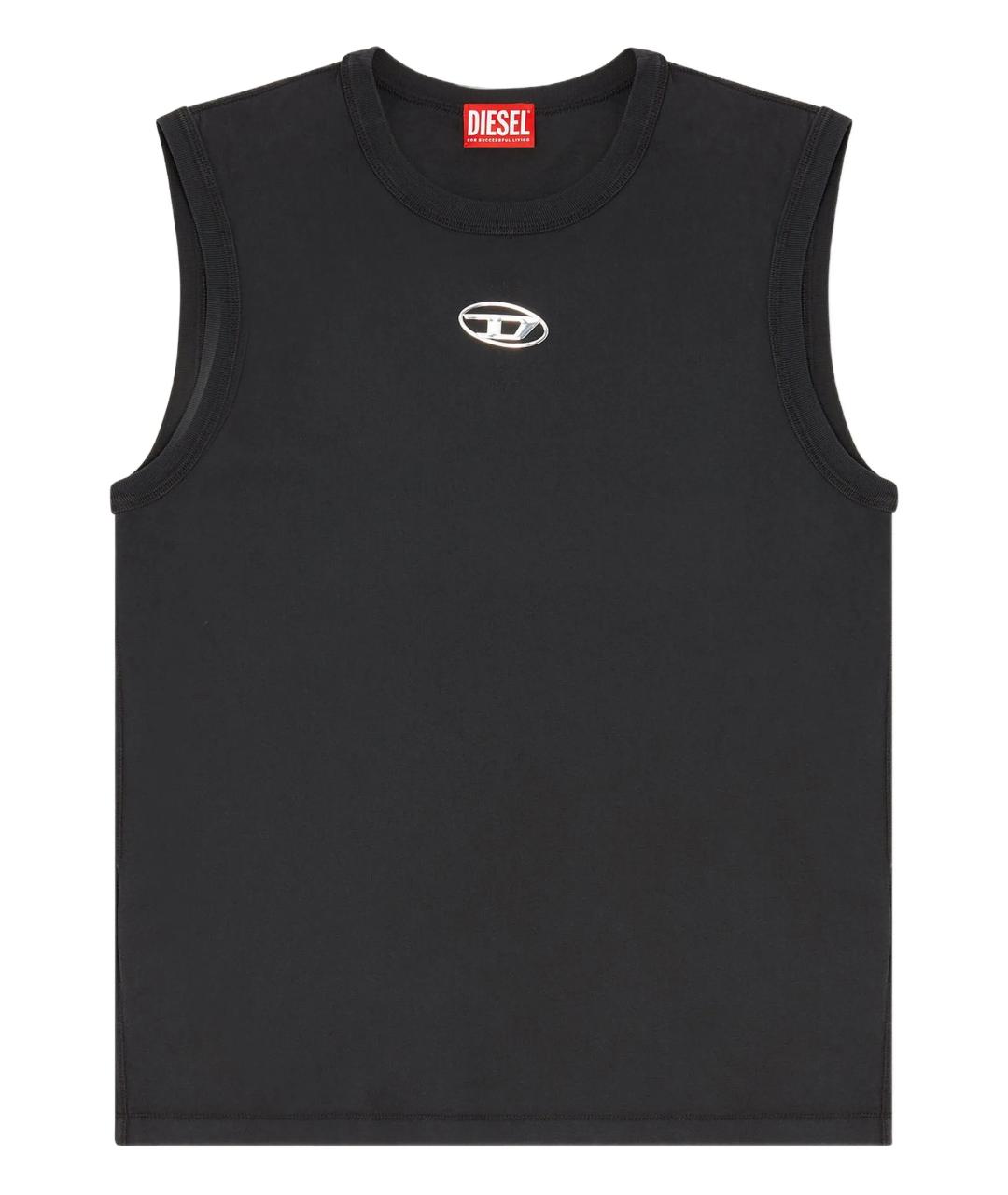 DIESEL Черная хлопковая майка, фото 1