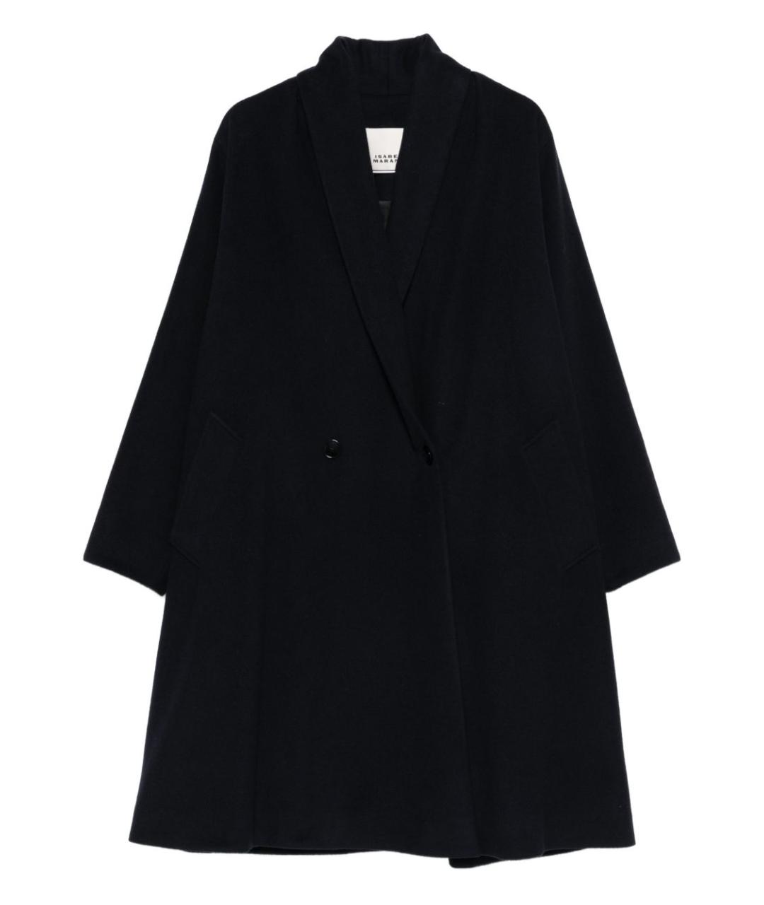 ISABEL MARANT Черное шерстяное пальто, фото 1